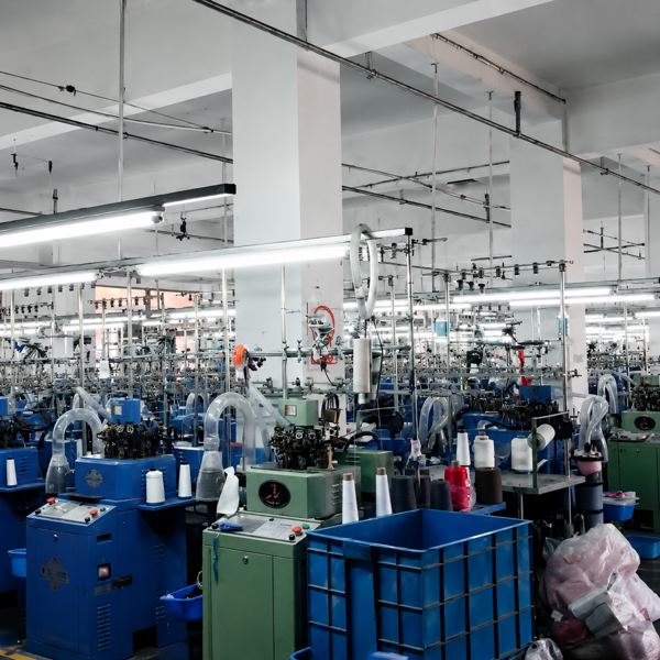 ANV Socks factory in Datang, Zhuji — Italian and Japanese high-speed knitting machines producing 30 million pairs annually